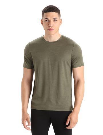 T Shirts Icebreaker Merino Tech Lite II Corta Sleeve Tee Homme Vert Olive | FR 1167LISH